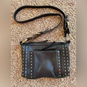 Oryany Pamela studded crossbody bag black